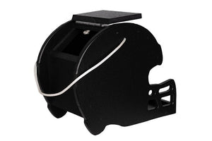 Amish Made Poly Football Helmet Feeders Black Quick Ship