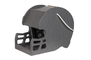 Amish Made Poly Football Helmet Feeders Dark Gray Quick Ship