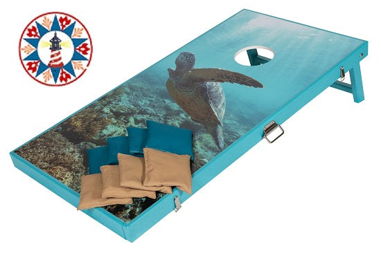 Poly Lumber Cornhole  Turtle Swiming