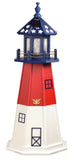 Amish Crafted 4 ft. Patriotic Barnegat quick ship poly Lighthouse.