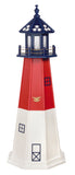 Amish Crafted 5 ft. Patriotic Barnegat (Quick Ship on Poly Lighthouse Only)