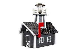 Poly Lighthouse Mailboxes - Gray & White