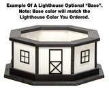 Amish Crafted 5 ft. Stone Lighthouse with Black Top