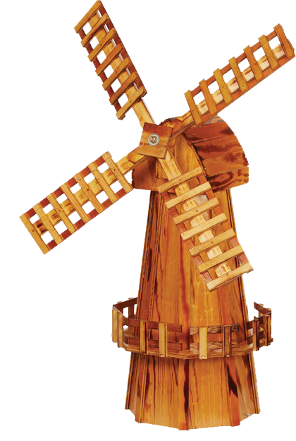 Medium Wooden Windmill